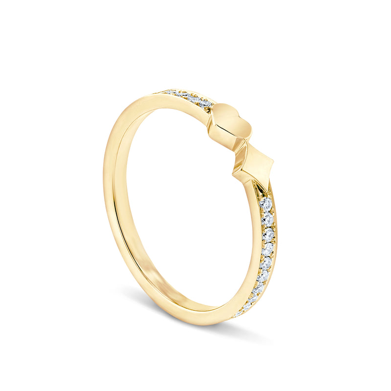 Hearts&Diamonds SOLE DELIGHT PAVÉ Ring in Yellow Gold