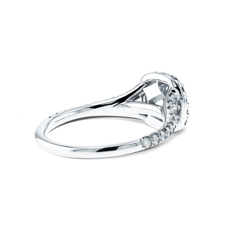 Hearts&Diamonds HIDDEN DELIGHT Engagement Ring in White Gold or Platinum