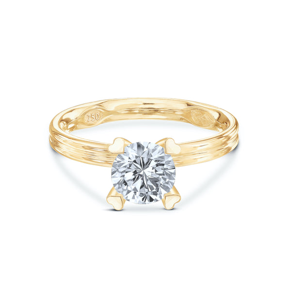 Hearts&Diamonds ONE DELIGHT Engagement Ring in Yellow Gold