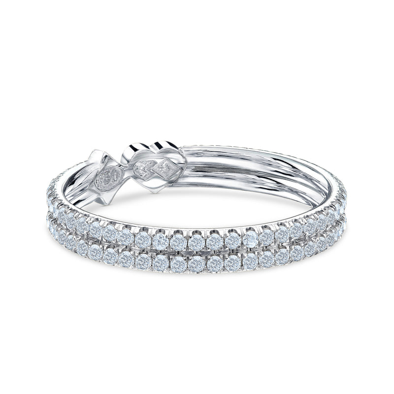 Hearts&Diamonds DOUBLE DELIGHT PAVÉ Ring in White Gold