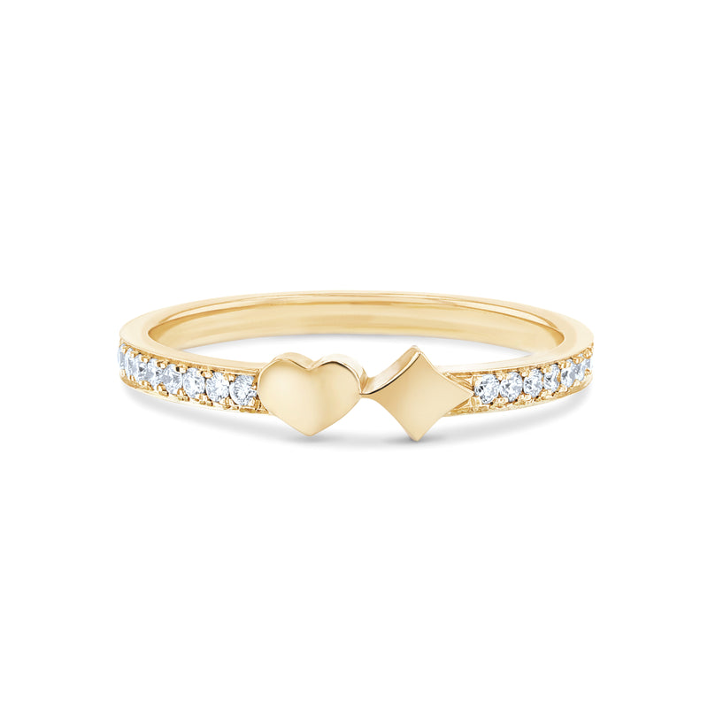 Hearts&Diamonds SOLE DELIGHT PAVÉ Ring in Yellow Gold