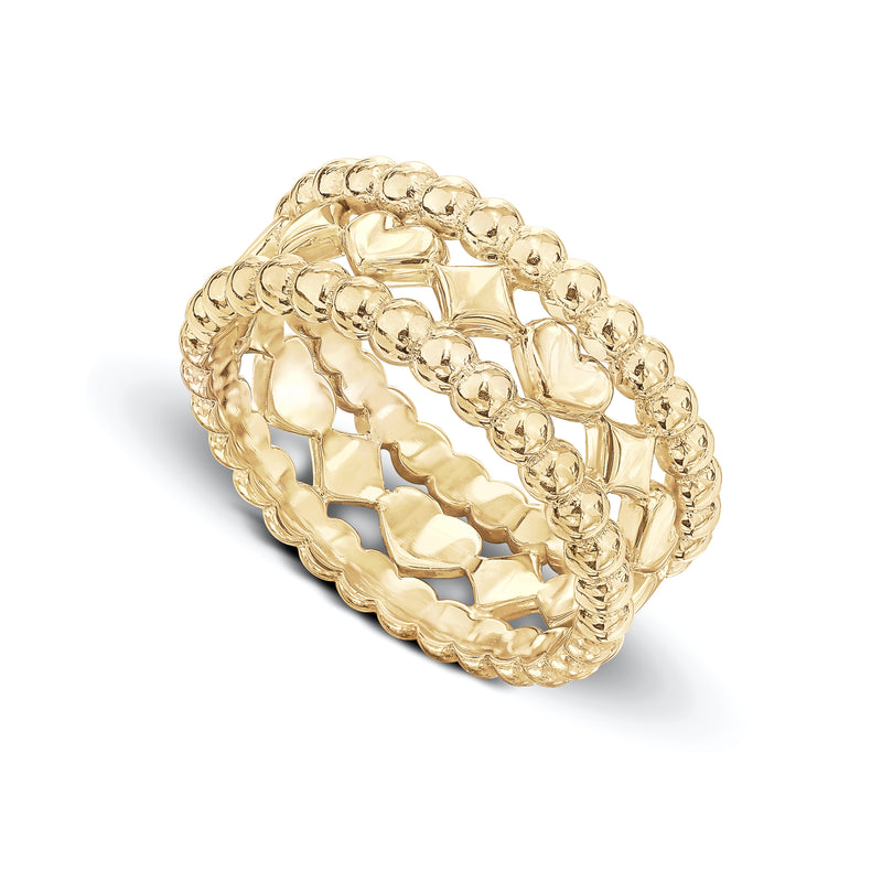 Hearts&Diamonds DELIGHT Ring in Yellow Gold
