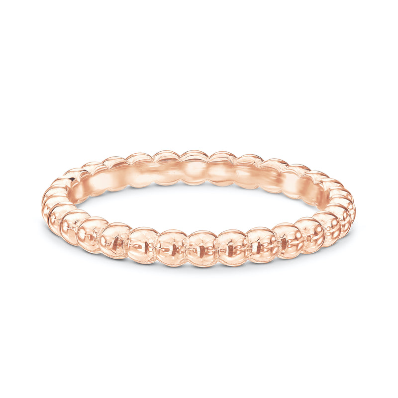 Perle Band in Rose Gold