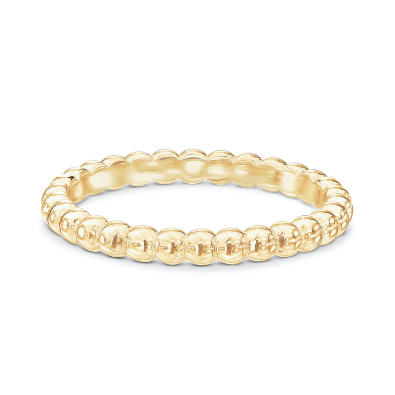 Perle Band in Yellow Gold