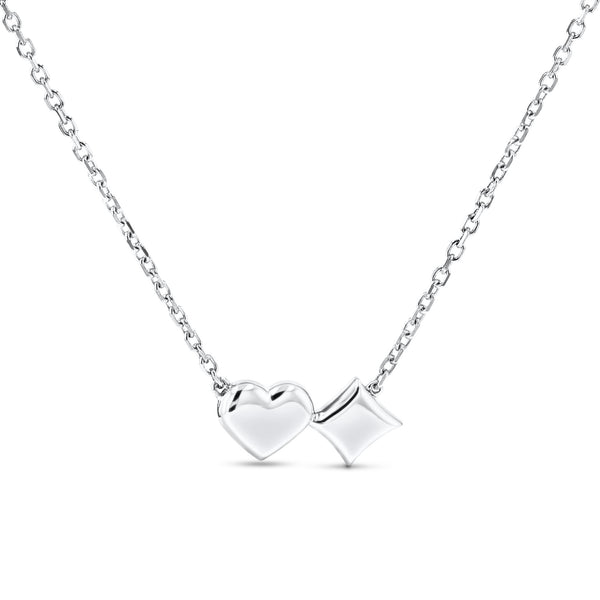 Hearts&Diamonds PETITE DELIGHT Necklace in White Gold