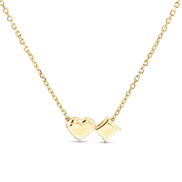 Hearts&Diamonds PETITE DELIGHT Necklace in Yellow Gold