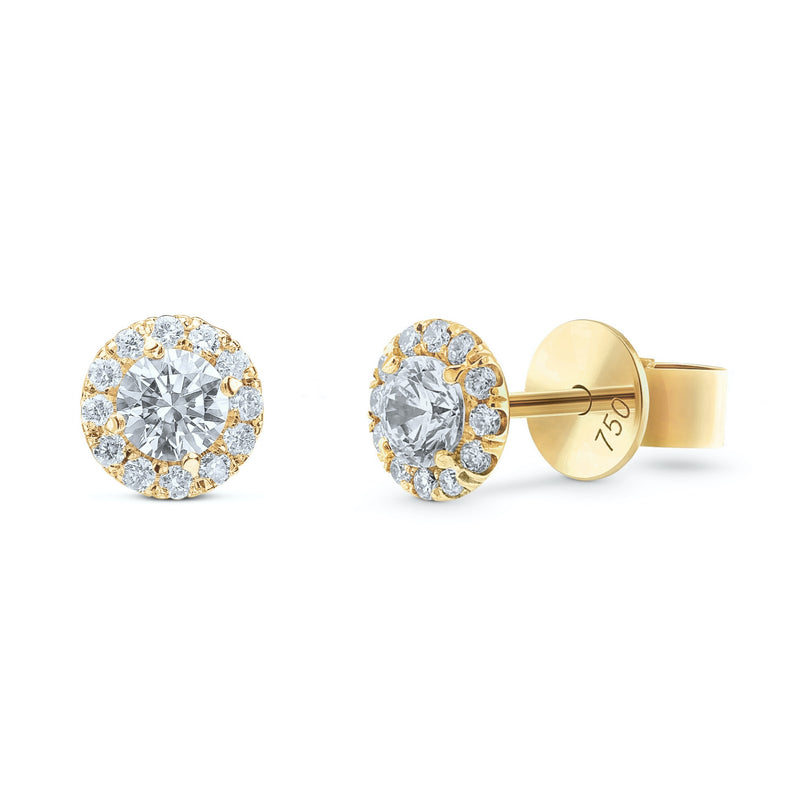 Hearts&Diamonds PETITE SECRET DELIGHT PAVÉ Earrings in Yellow Gold