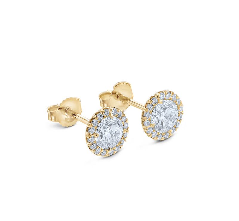 Hearts&Diamonds SECRET DELIGHT PAVÉ Earrings in Yellow Gold